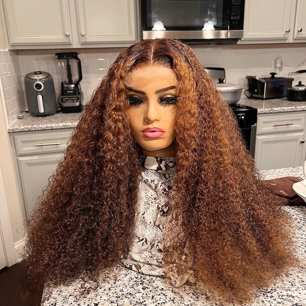 5*5 26” Raw Eurasian Curly Glueless Closure Wig